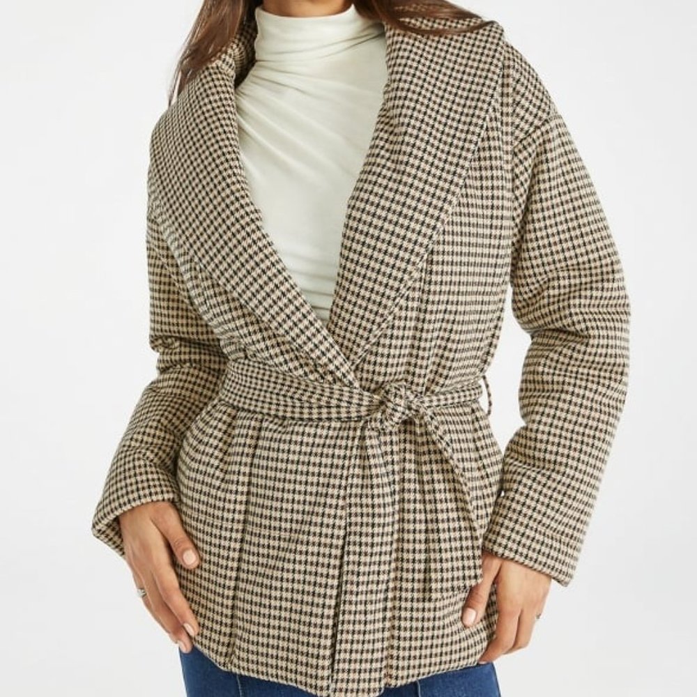 NWT herringbone wrap warm jacket